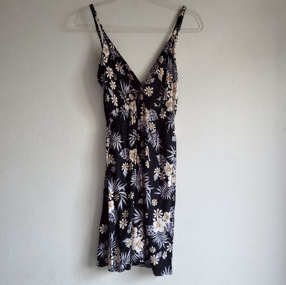 Hawaiian floral dress back size S